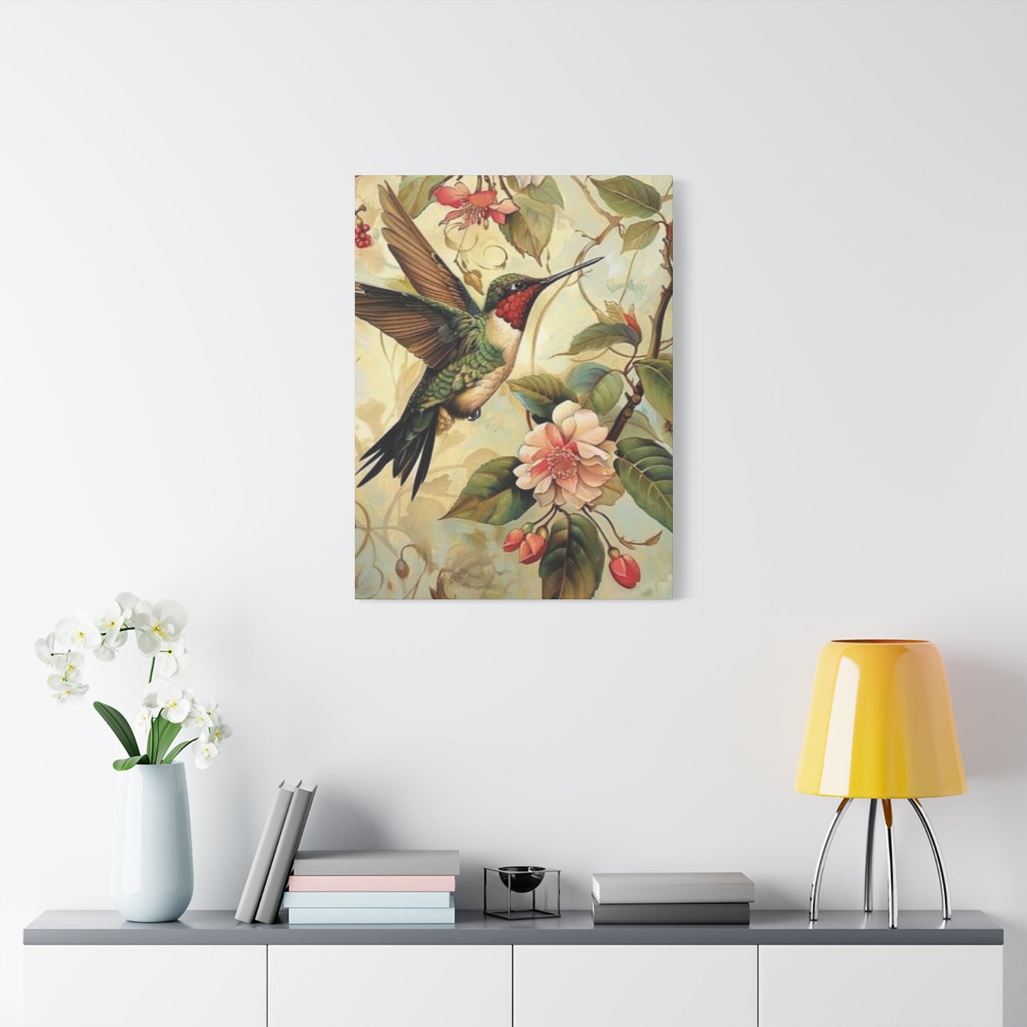 Beautiful Humming Bird Painting Wall Art & Canvas Prints