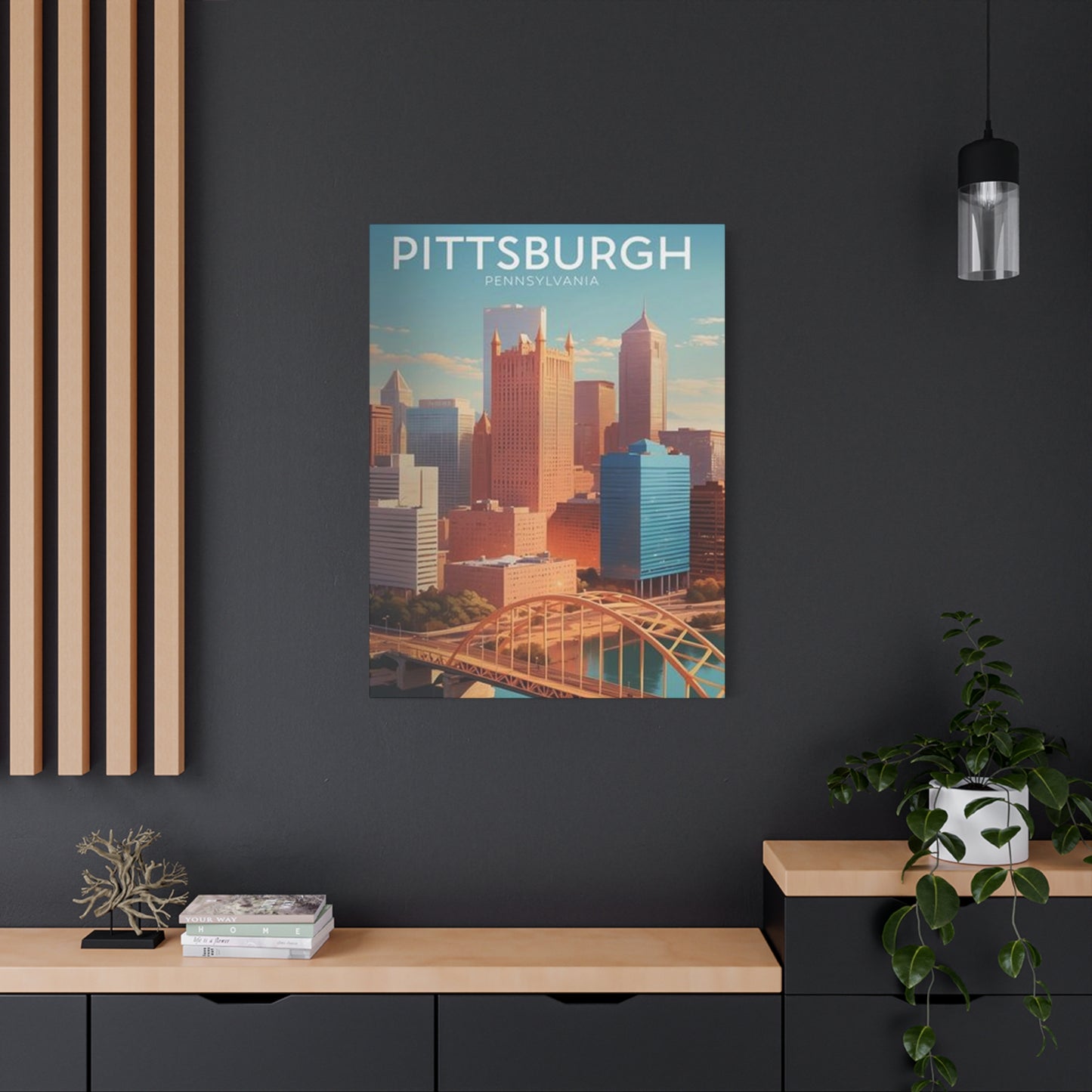 Pittsburgh Skyline Poster Wall Art & Canvas Prints
