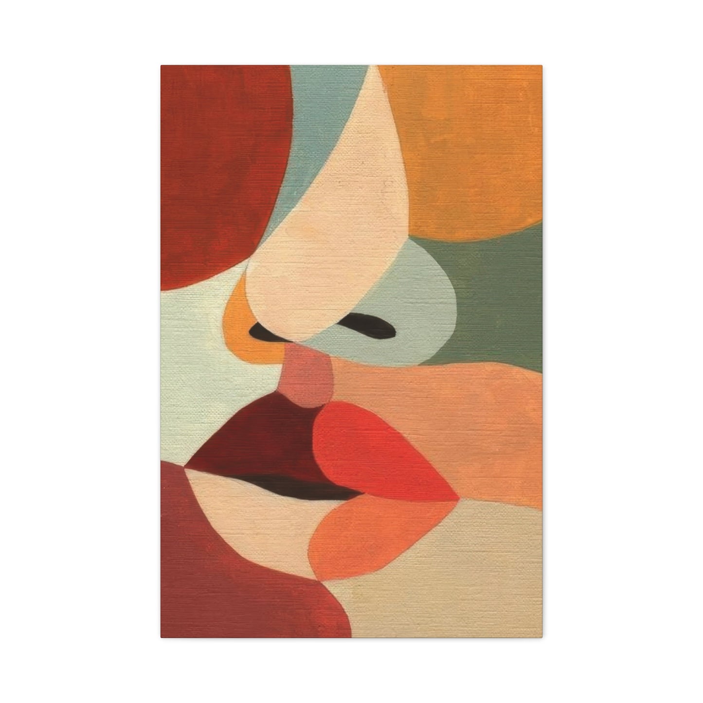Face Colorful Shapes Wall Art & Canvas Prints