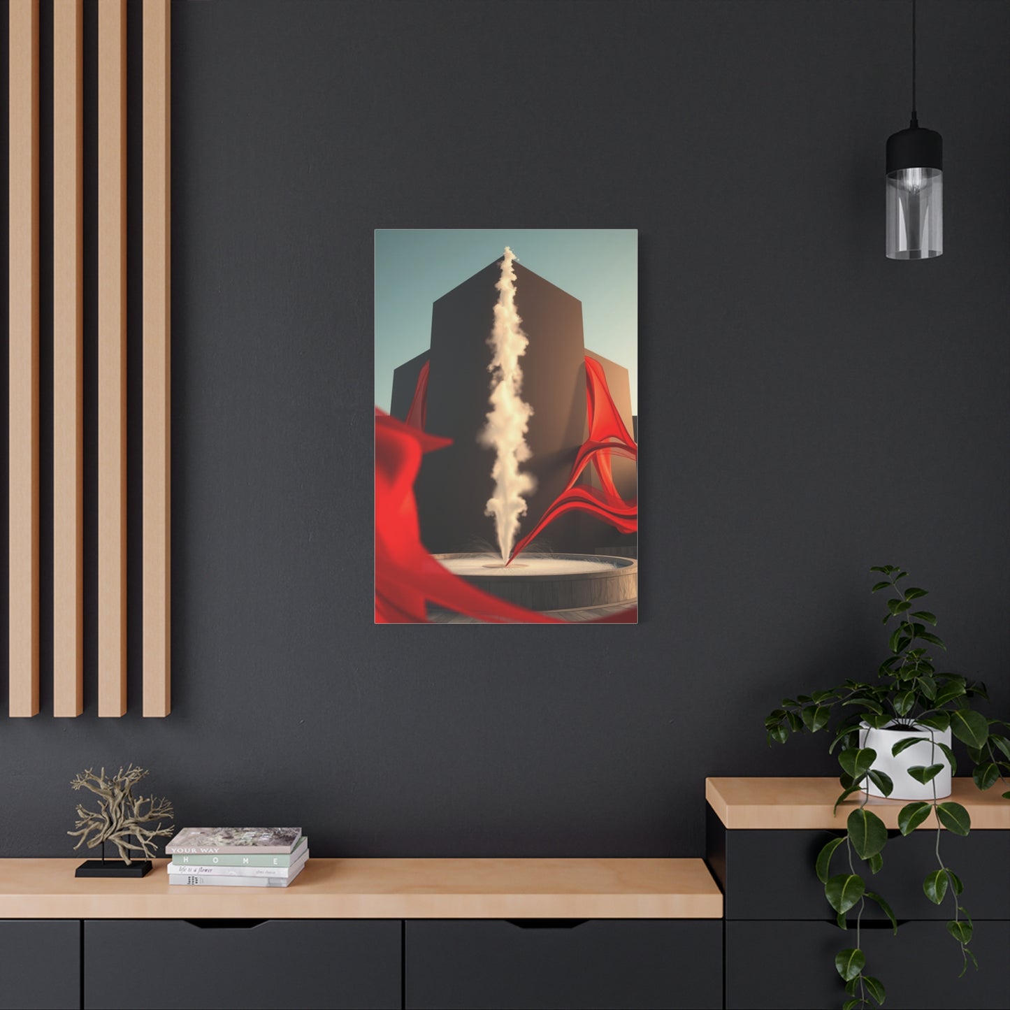 Elite Black, White & Red Art Vision Wall Art & Canvas Print