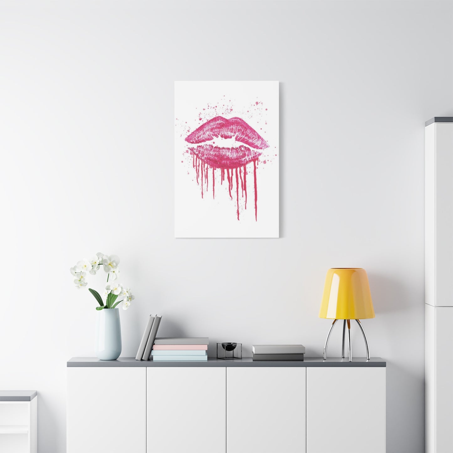 Pink Lips Wall Art & Canvas Prints