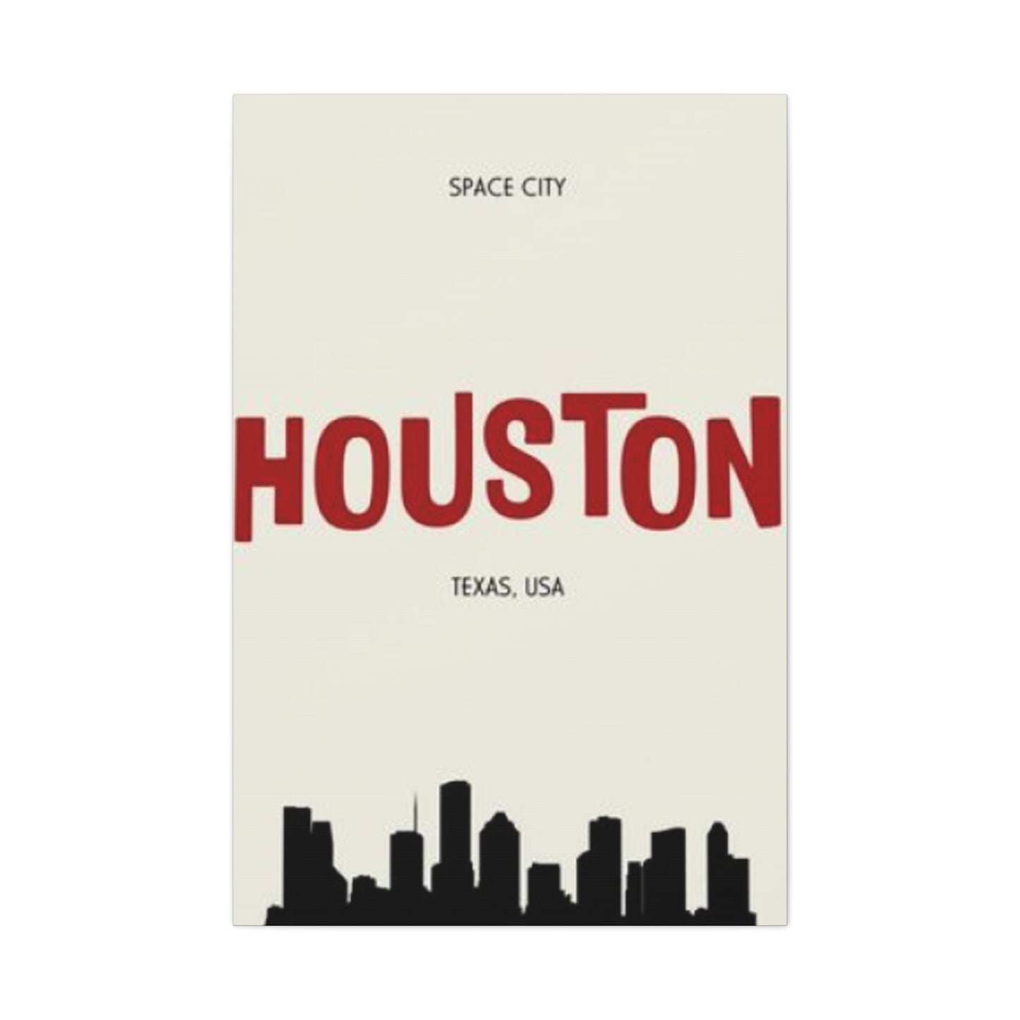 Aesthetic Houston Skyline Silhouette Wall Art & Canvas Prints