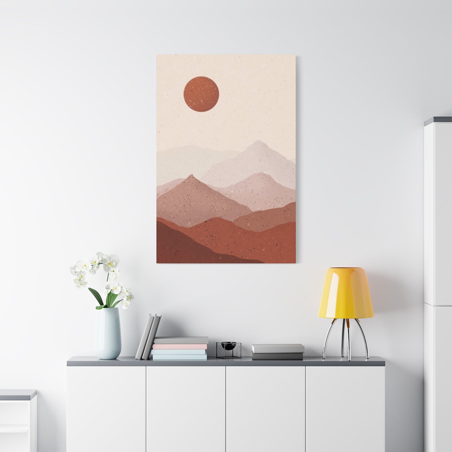 Desert and Sun Painting Wall Art & Canvas Prints