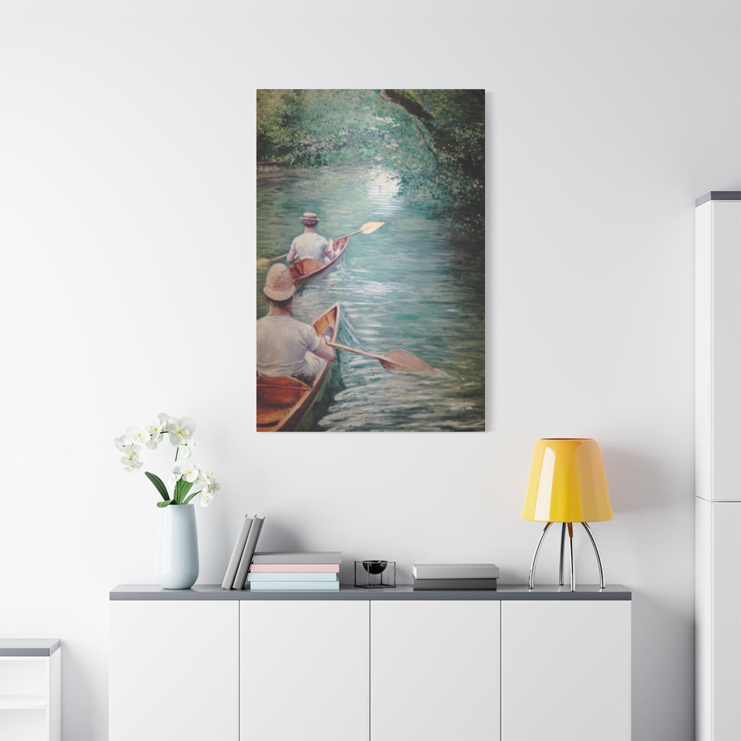 Gustav Kayaking Painting Wall Art & Canvas Prints