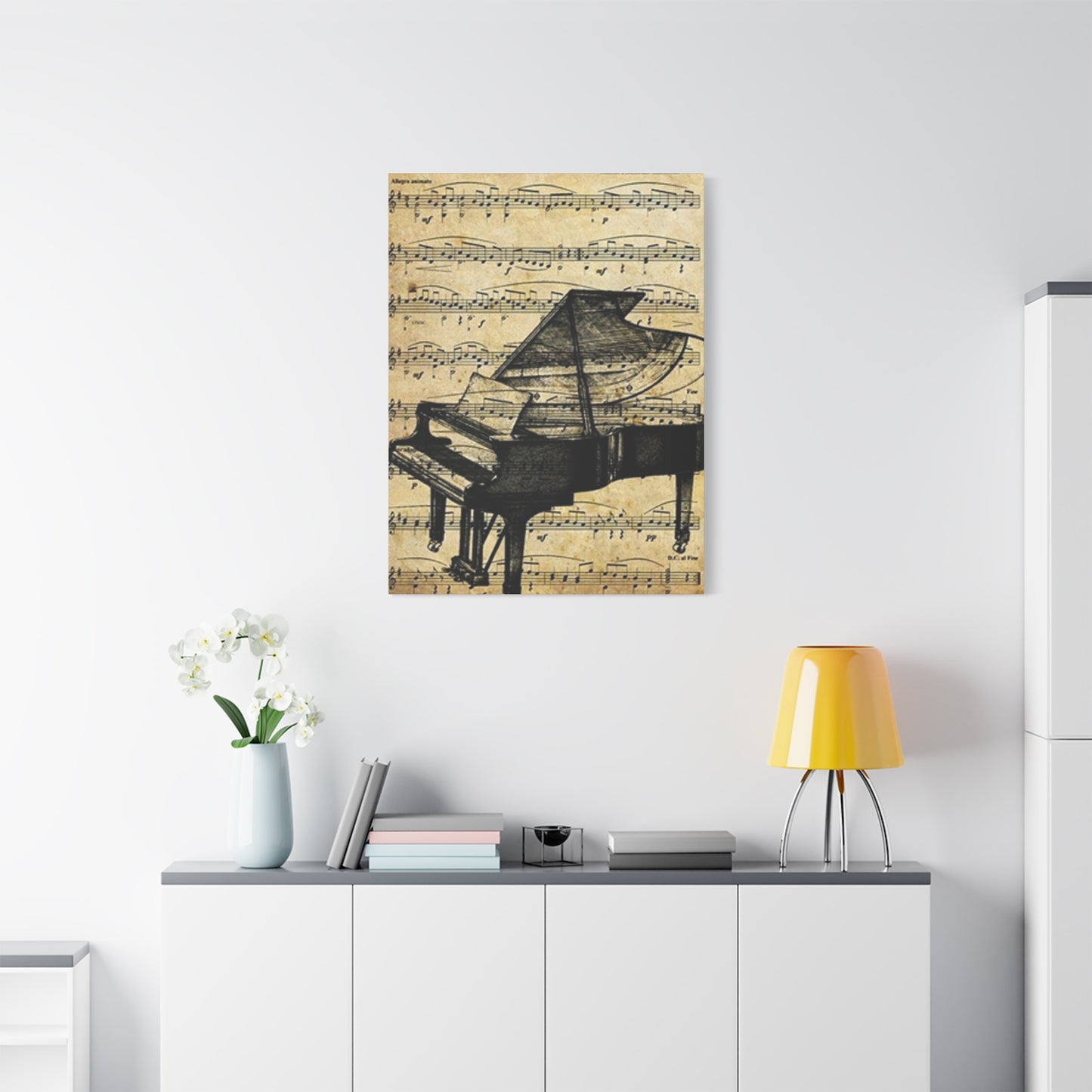 Musical Notes And Piano Wall Art & Canvas Prints