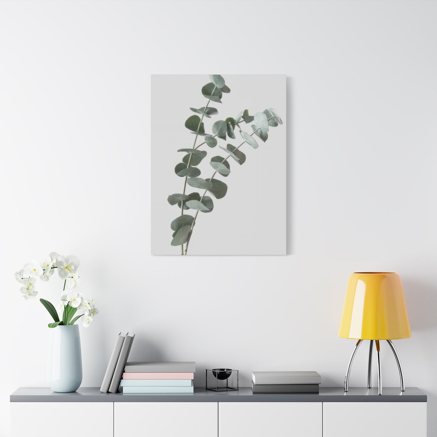 Eucalyptus Plant Dark Green Desaturate Wall Art & Canvas Prints