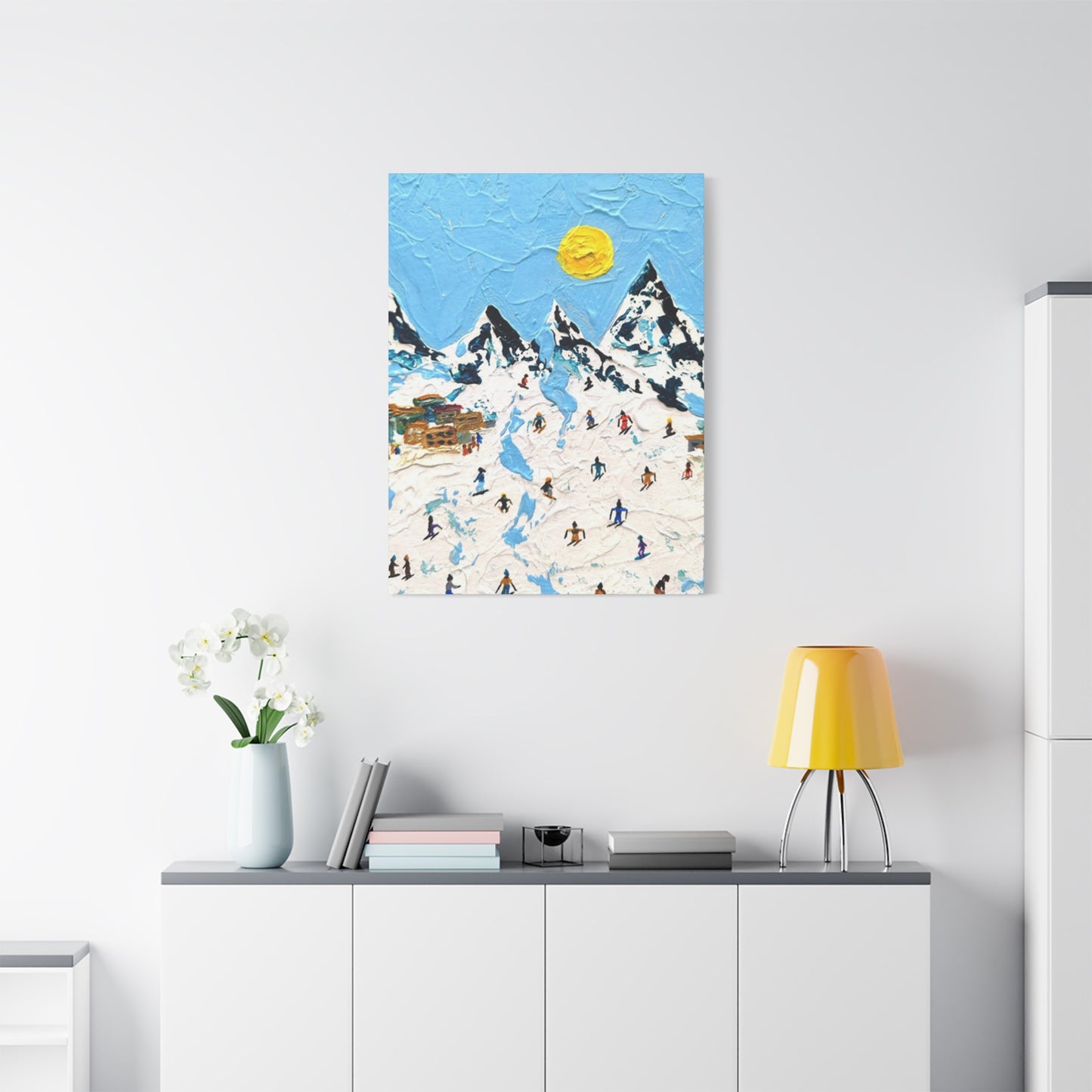Skiing Mountain Art Wall Art & Canvas Prints