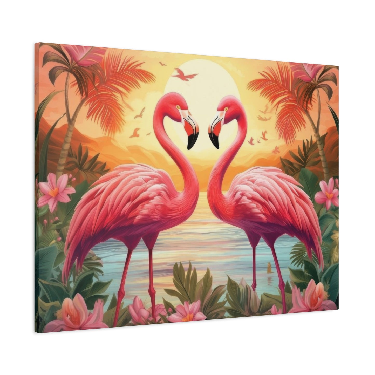Flamingo Love Wall Art & Canvas Prints