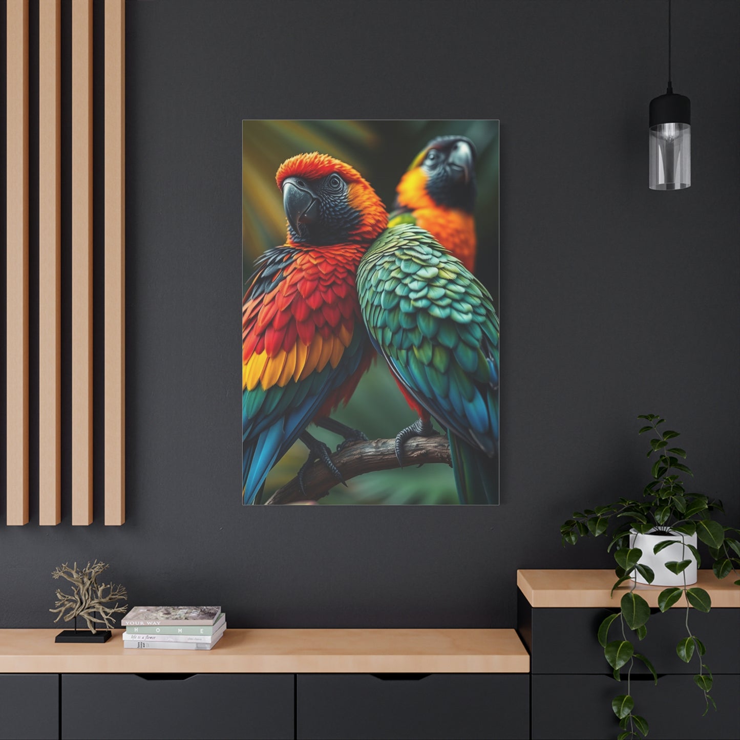 Tropical Birds Art Supreme Gallery Wall Art & Canvas Print
