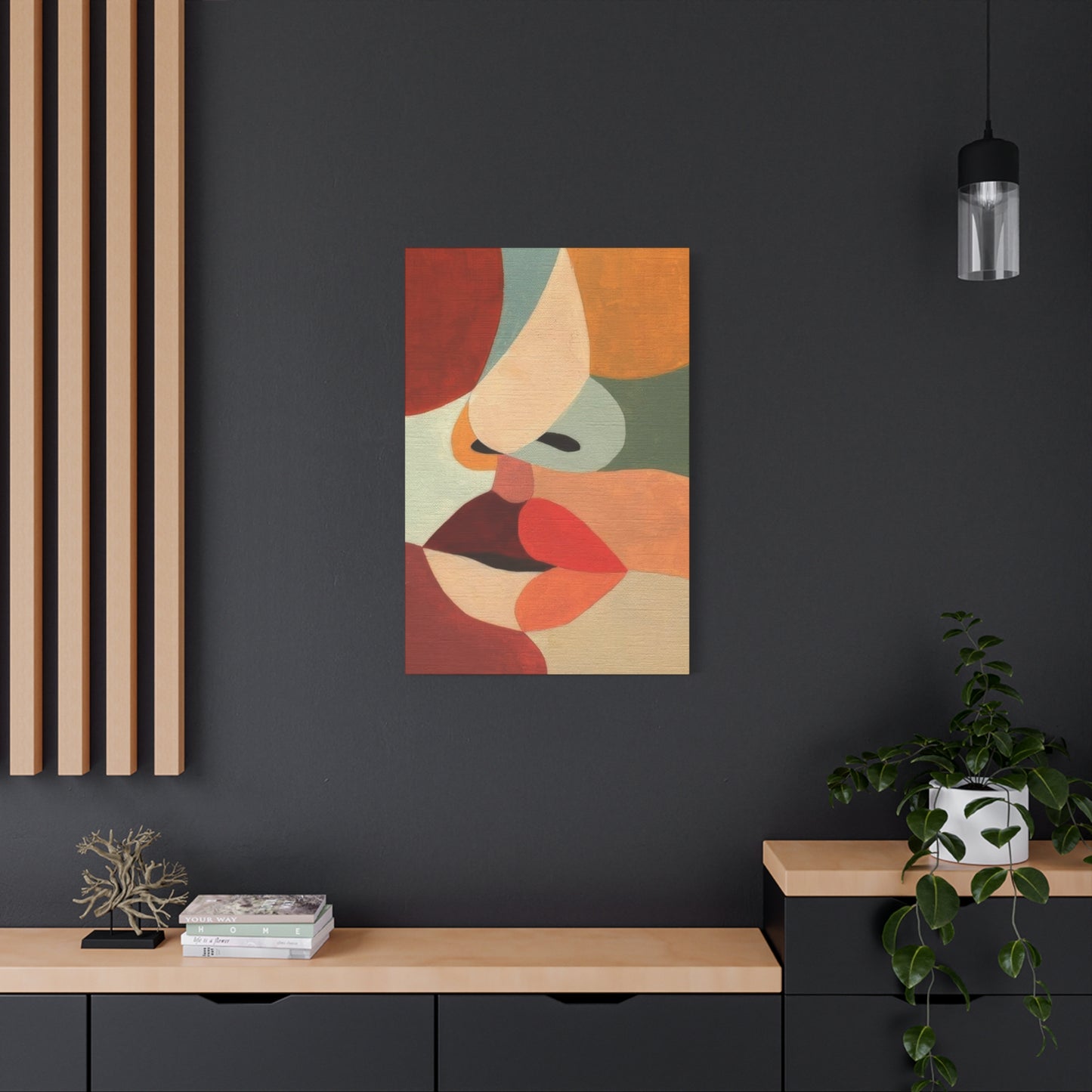 Face Colorful Shapes Wall Art & Canvas Prints