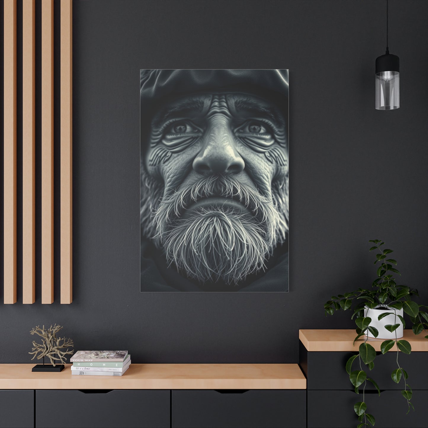 Grayscale Reverie Canvas Wall Art & Canvas Print