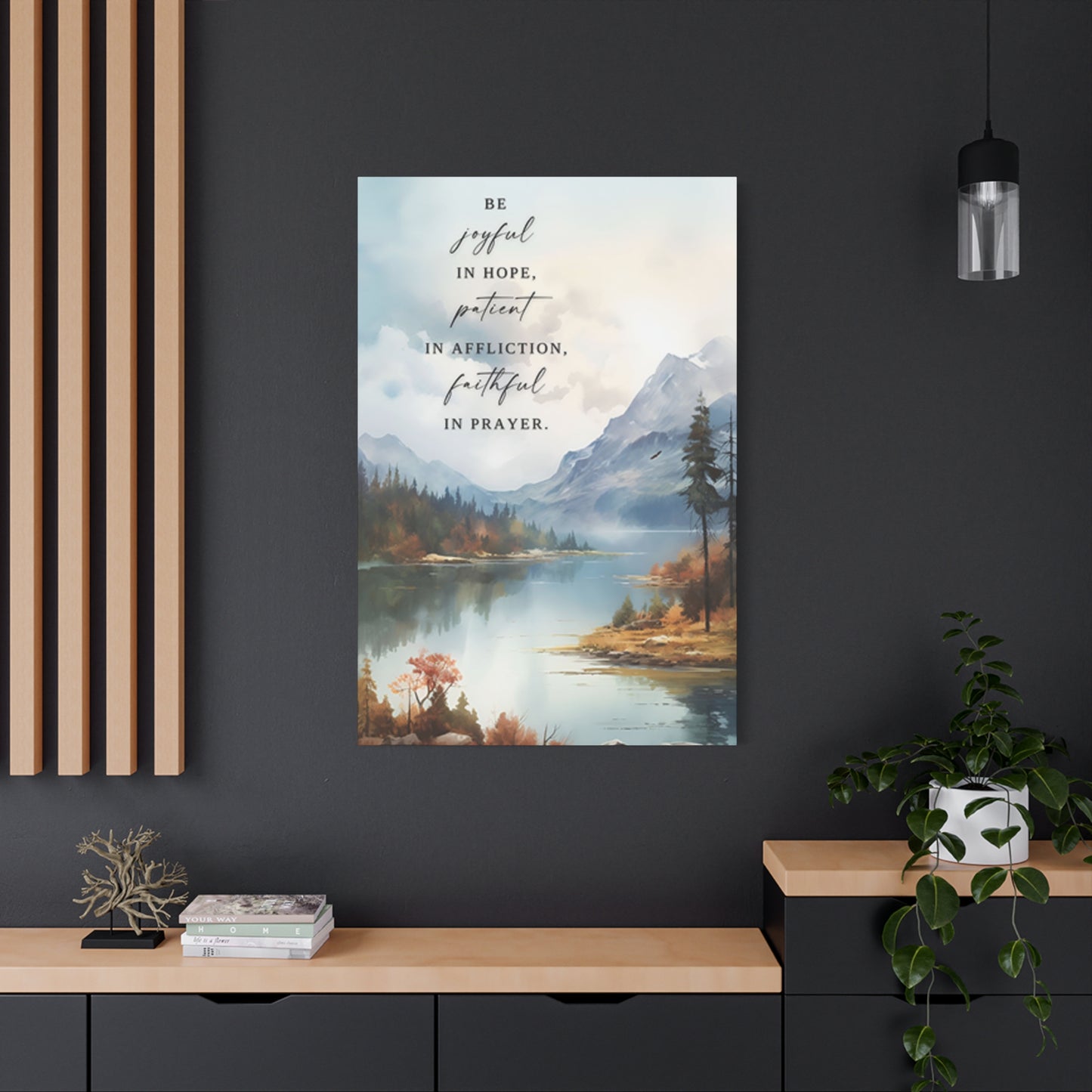 Mountain And Scripture Wall Art & Canvas Prints