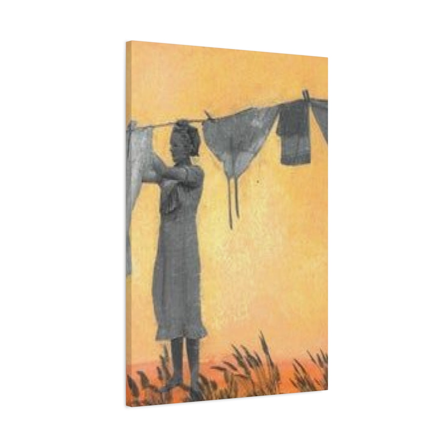 Women Drying Clothes Laundry Wall Art & Canvas Prints