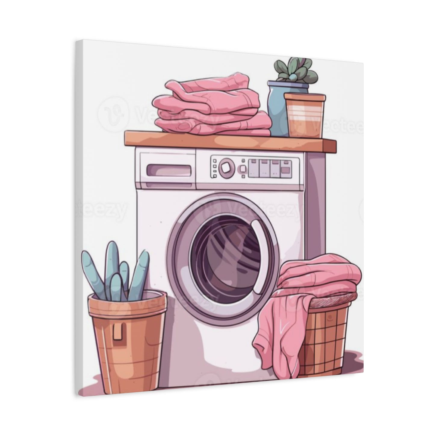 Colorful Laundry Poster For Laundry Room Wall Art & Canvas Prints