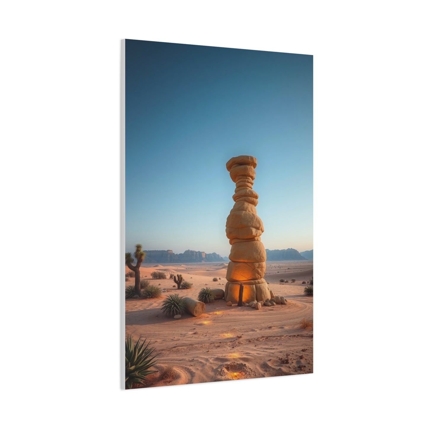 Desert Serenity Portrait Wall Art & Canvas Print