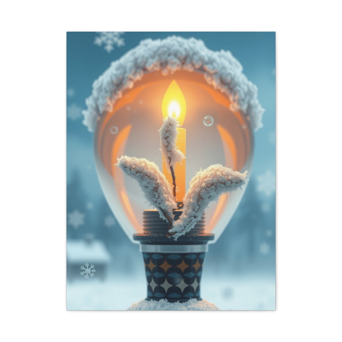 Frosted Elegance Canvas Wall Art & Canvas Print