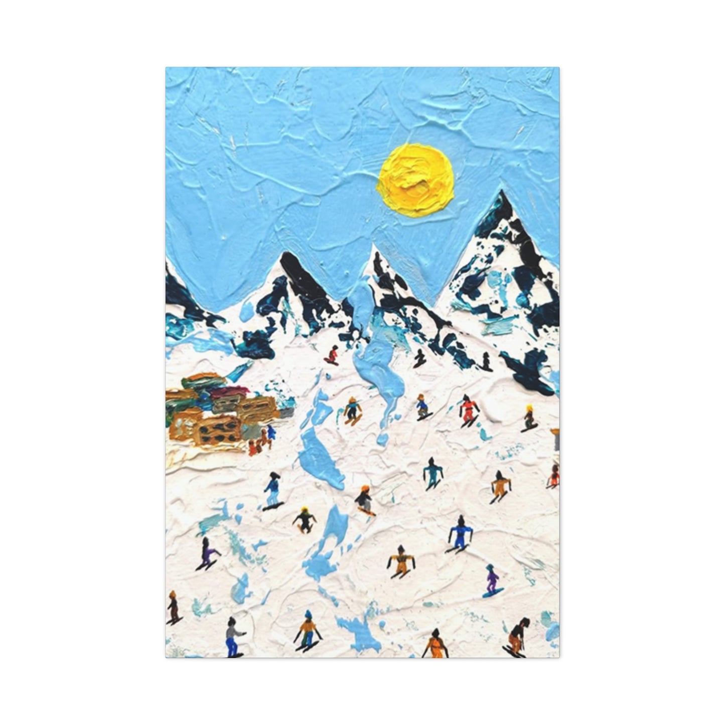 Skiing Mountain Art Wall Art & Canvas Prints