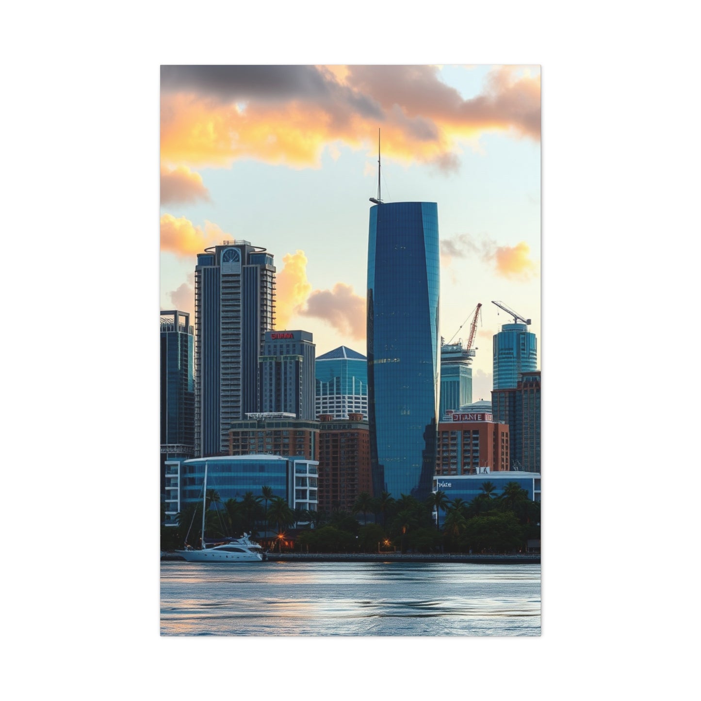 Glamourous Urban Vista Canvas Wall Art & Canvas Print