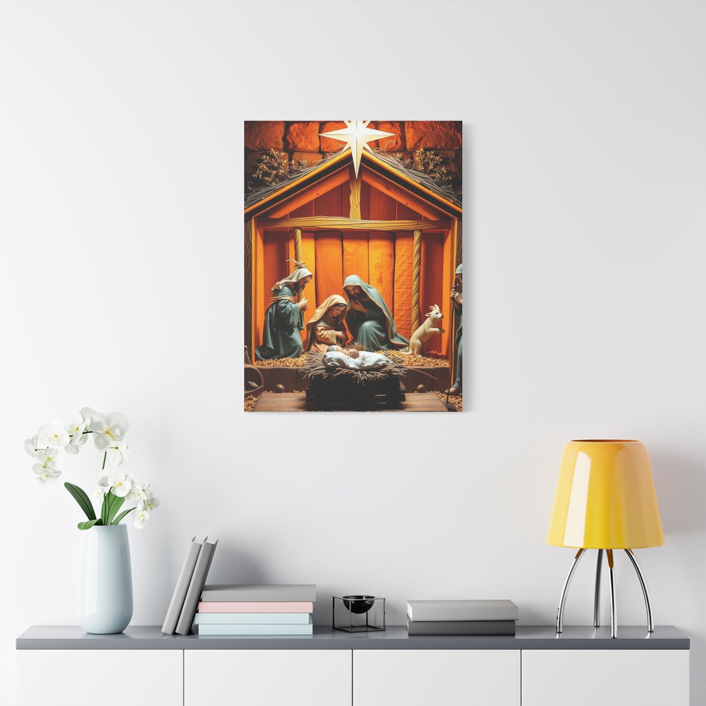 Celestial Nativity Masterpiece Wall Art & Canvas Print