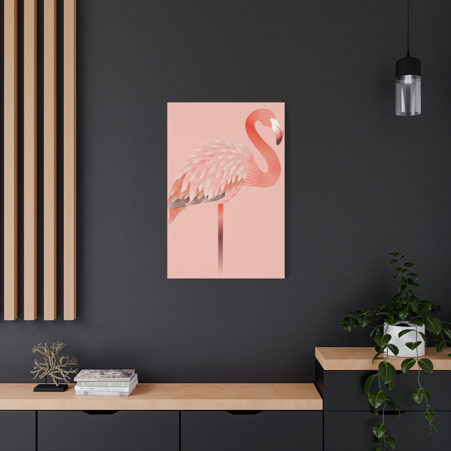Flamingo Light Pink Wall Art & Canvas Prints