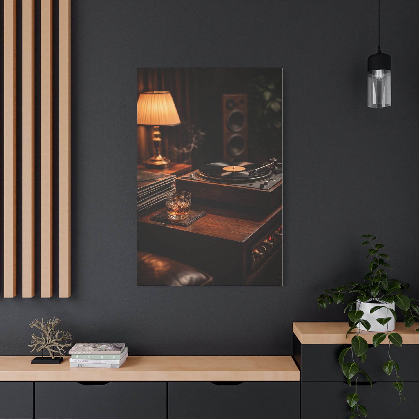Vinyl Collector Studio Scene Wall Art & Canvas Print
