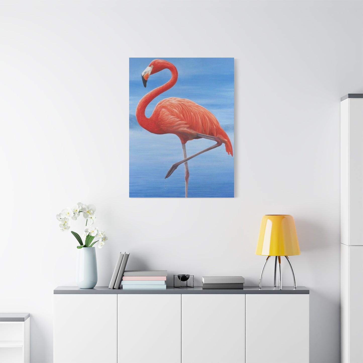 Flamingo Blue Water Wall Art & Canvas Prints