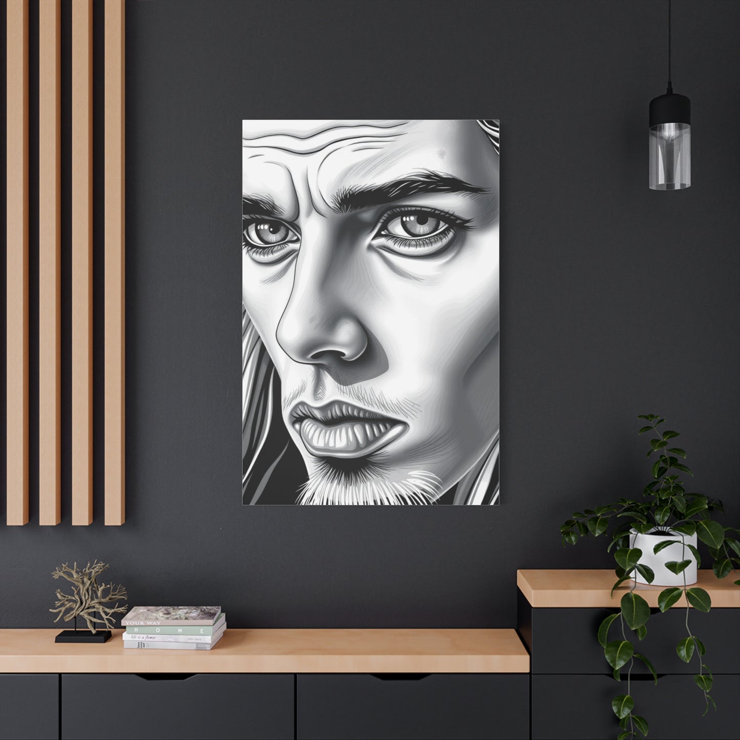 Supreme Black and White Illustrations Art Collection Wall Art & Canvas Print