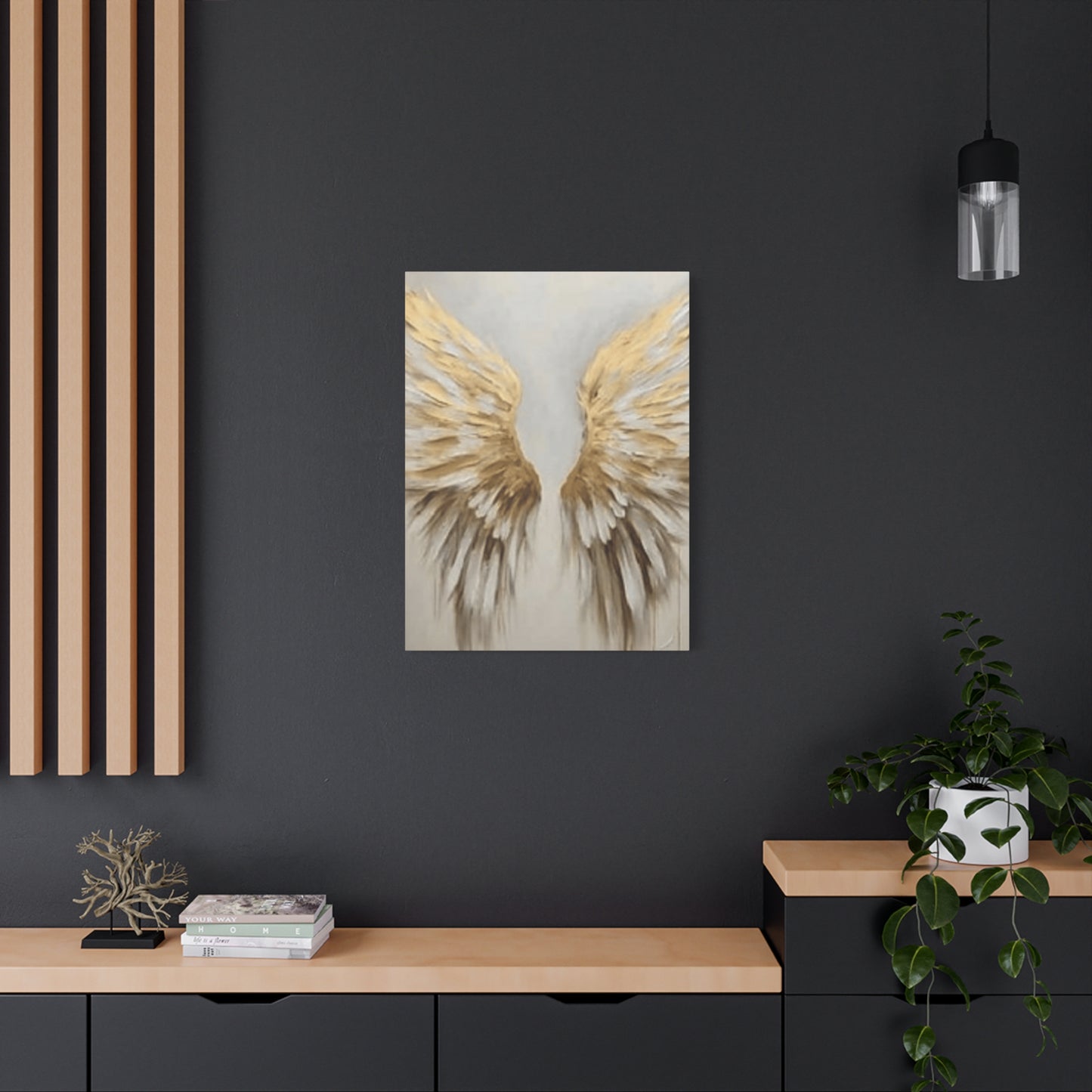 Golden Angel Wings Wall Art & Canvas Prints