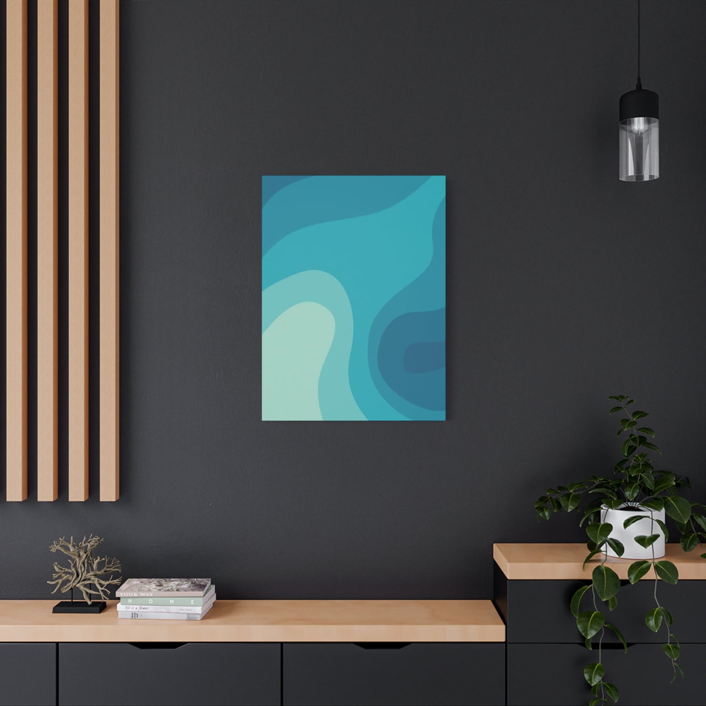 Cool Blue Waves Wall Art & Canvas Prints