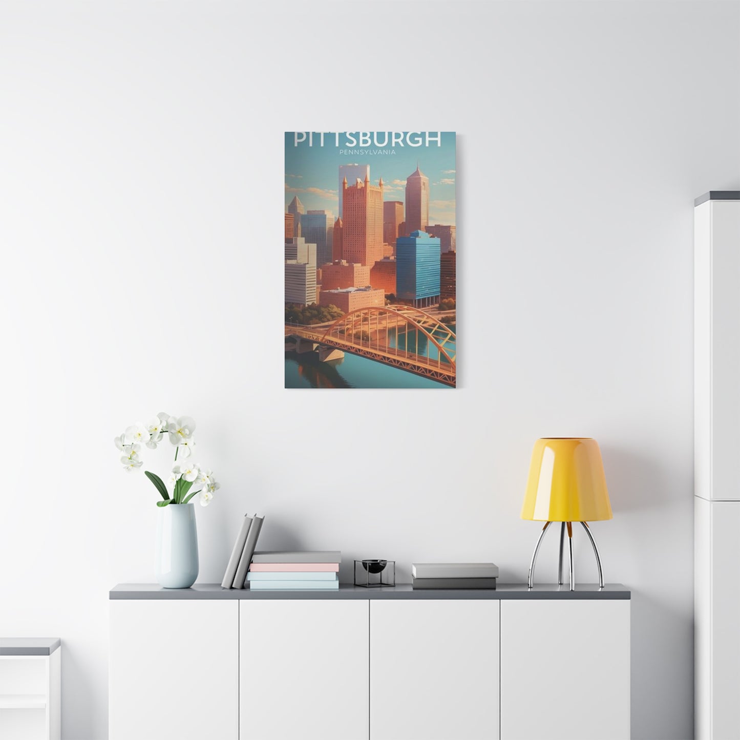 Pittsburgh Skyline Poster Wall Art & Canvas Prints