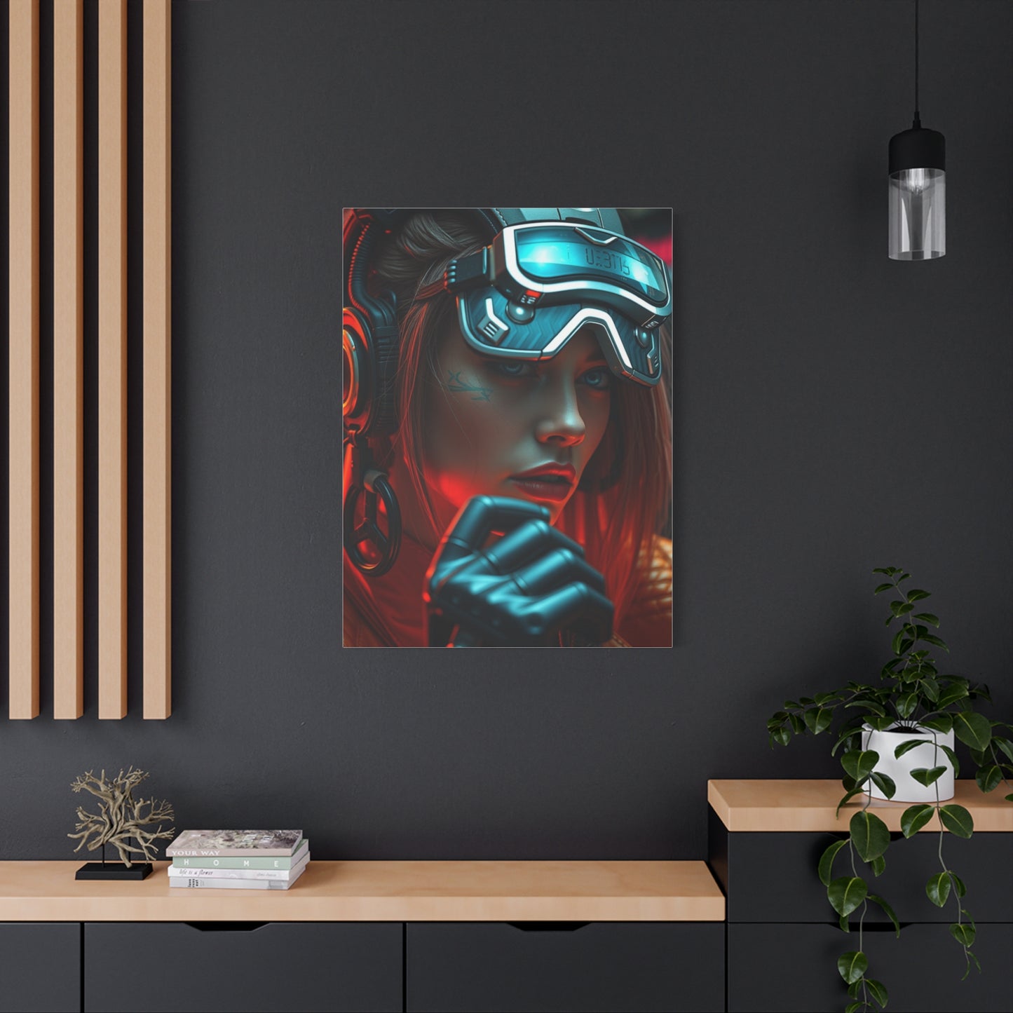 Futuristic Noir Tableau