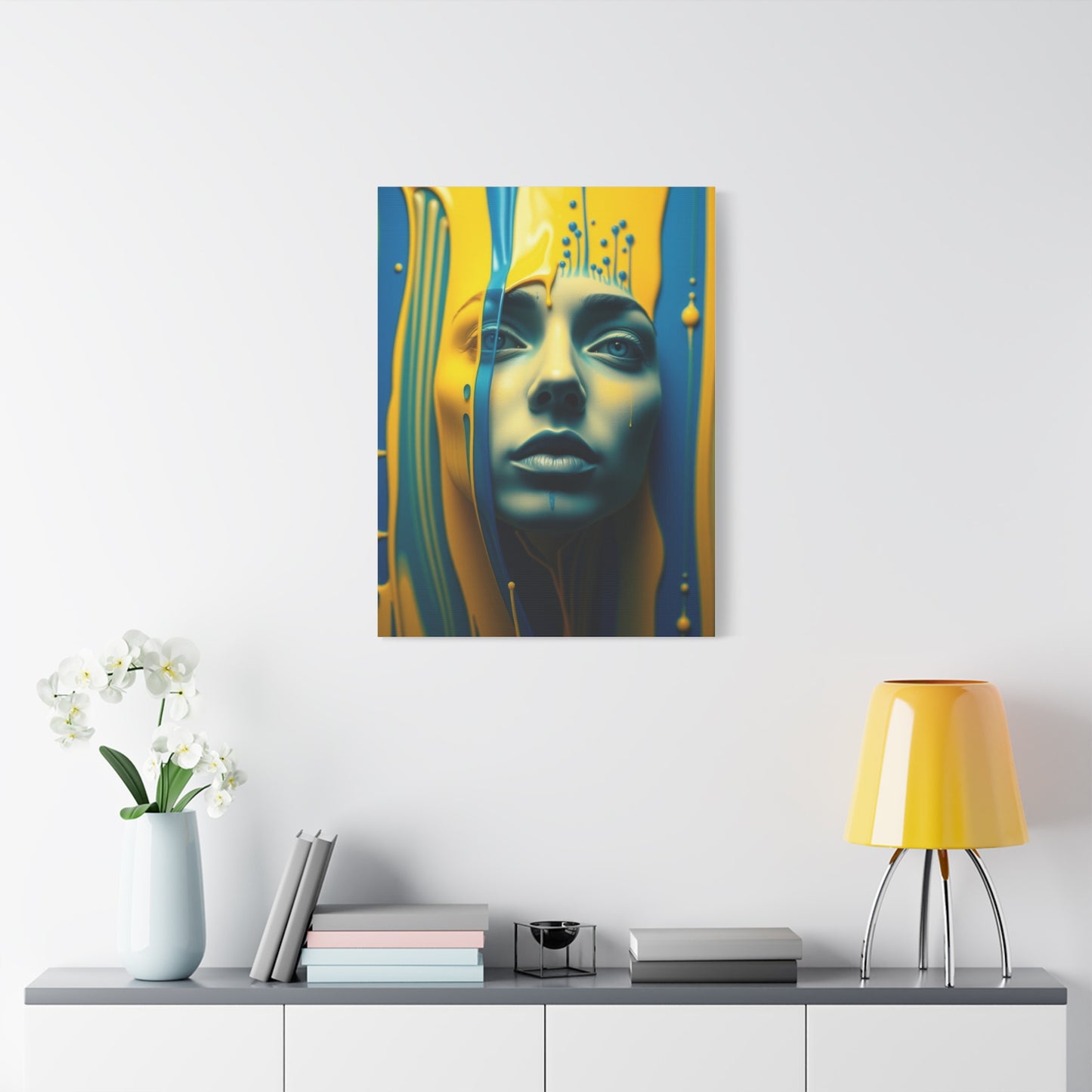 Collection Blue & Yellow Art Art Wall Art & Canvas Print