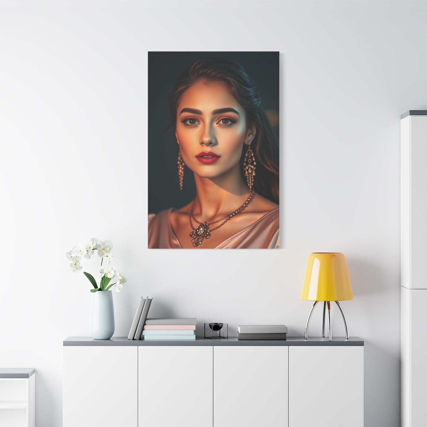 Golden Blush Elegance Canvas