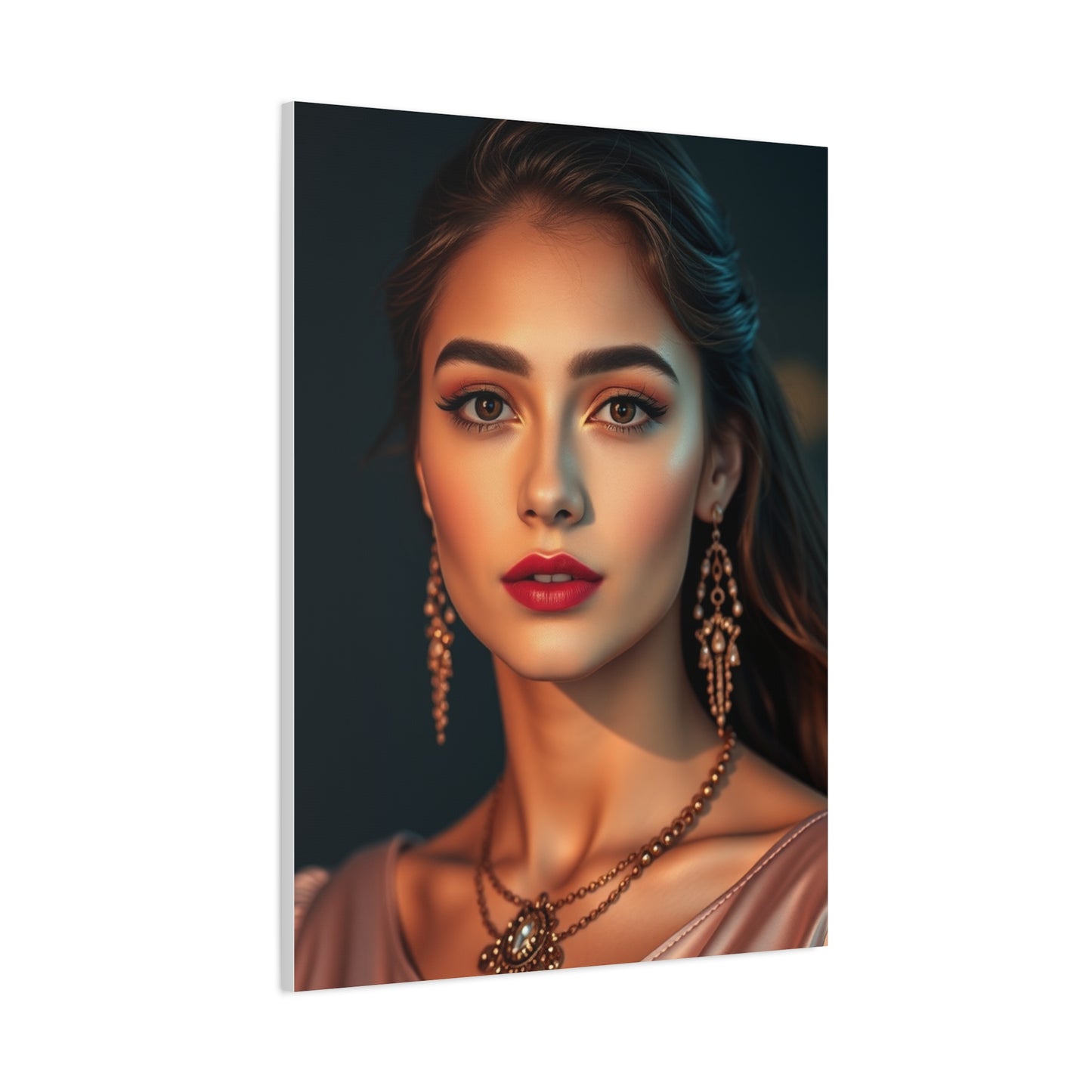 Golden Blush Elegance Canvas