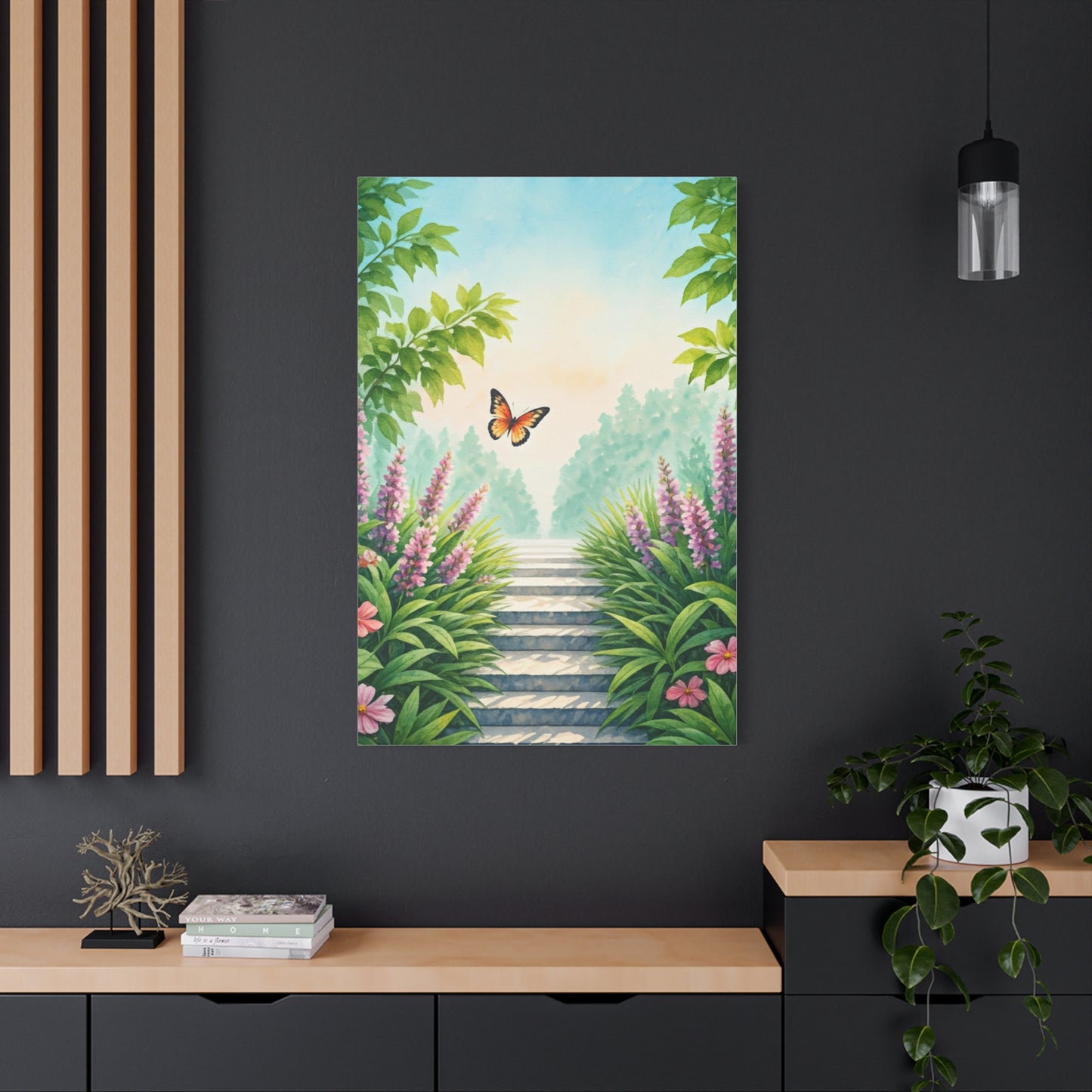 Garden Path Butterfly Dreamscape Wall Art & Canvas Prints