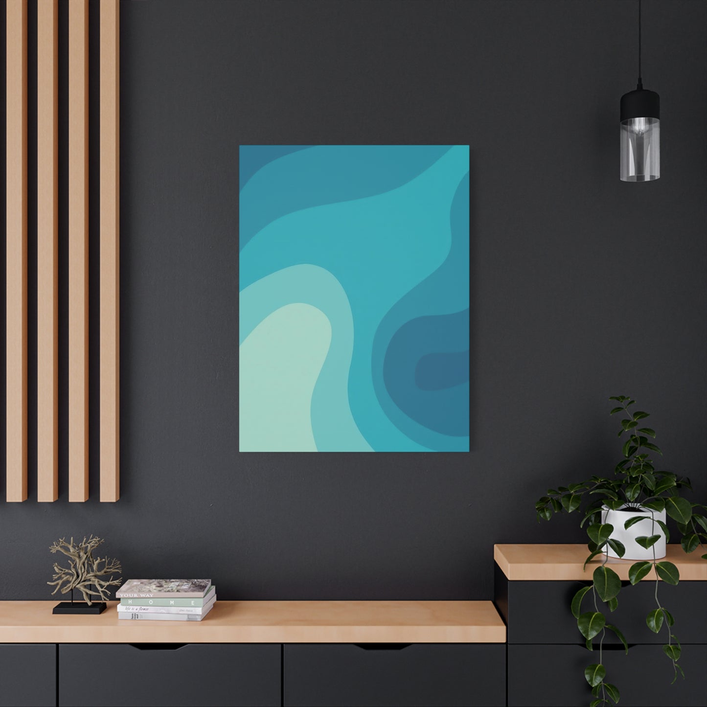 Cool Blue Waves Wall Art & Canvas Prints