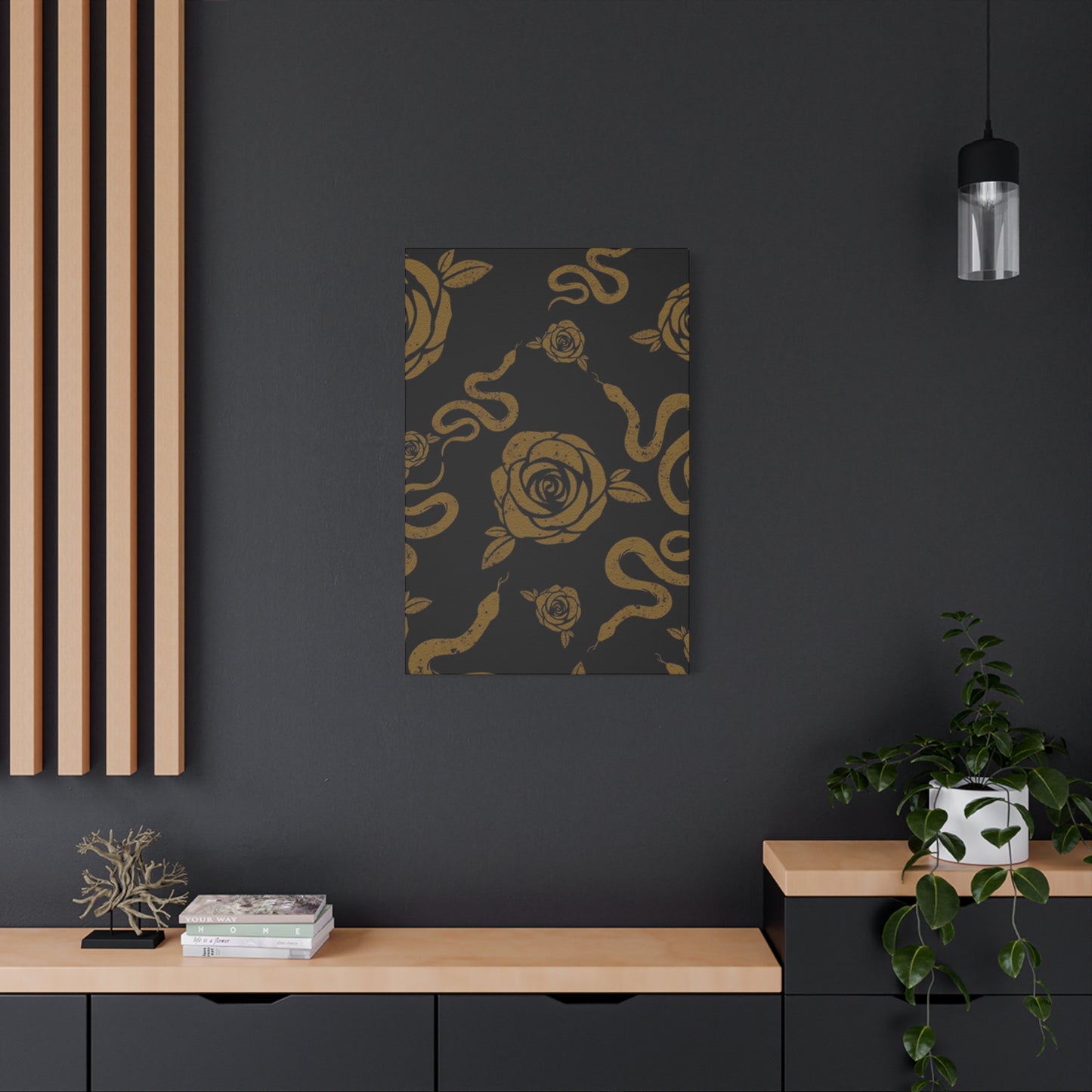 Snake And Rose Wall Art & Canvas Prints