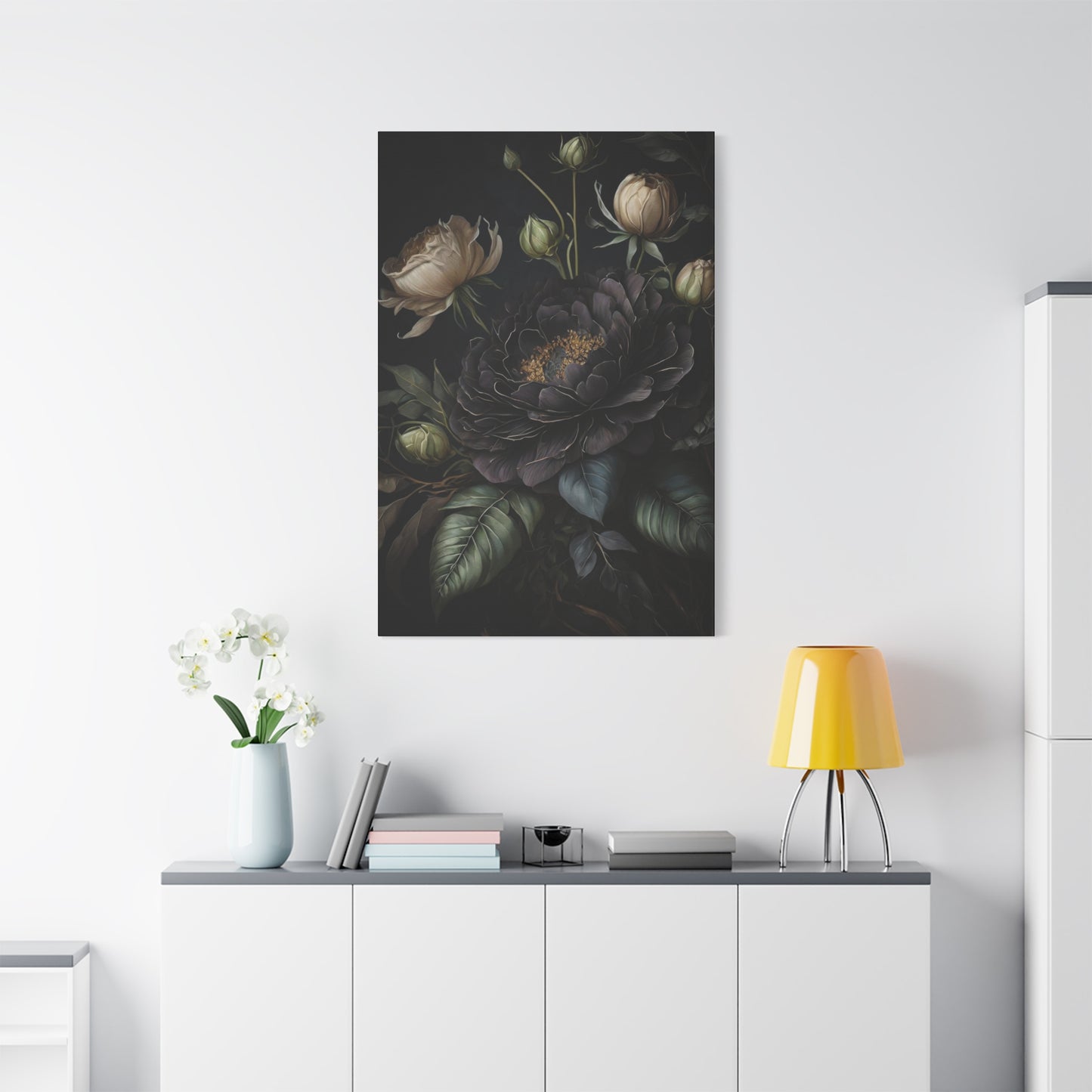 Flowers Dark Wall Art & Canvas Prints