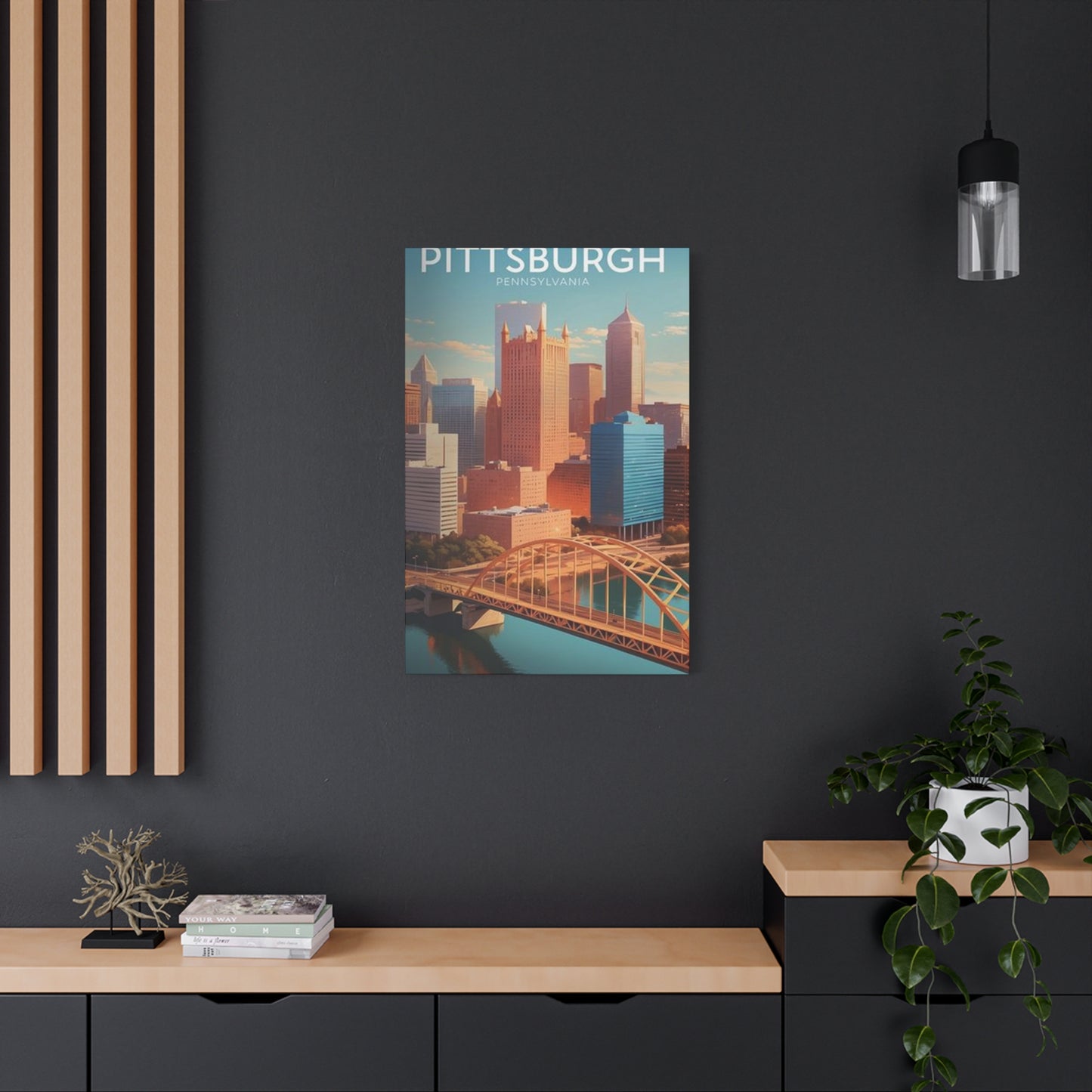 Pittsburgh Skyline Poster Wall Art & Canvas Prints