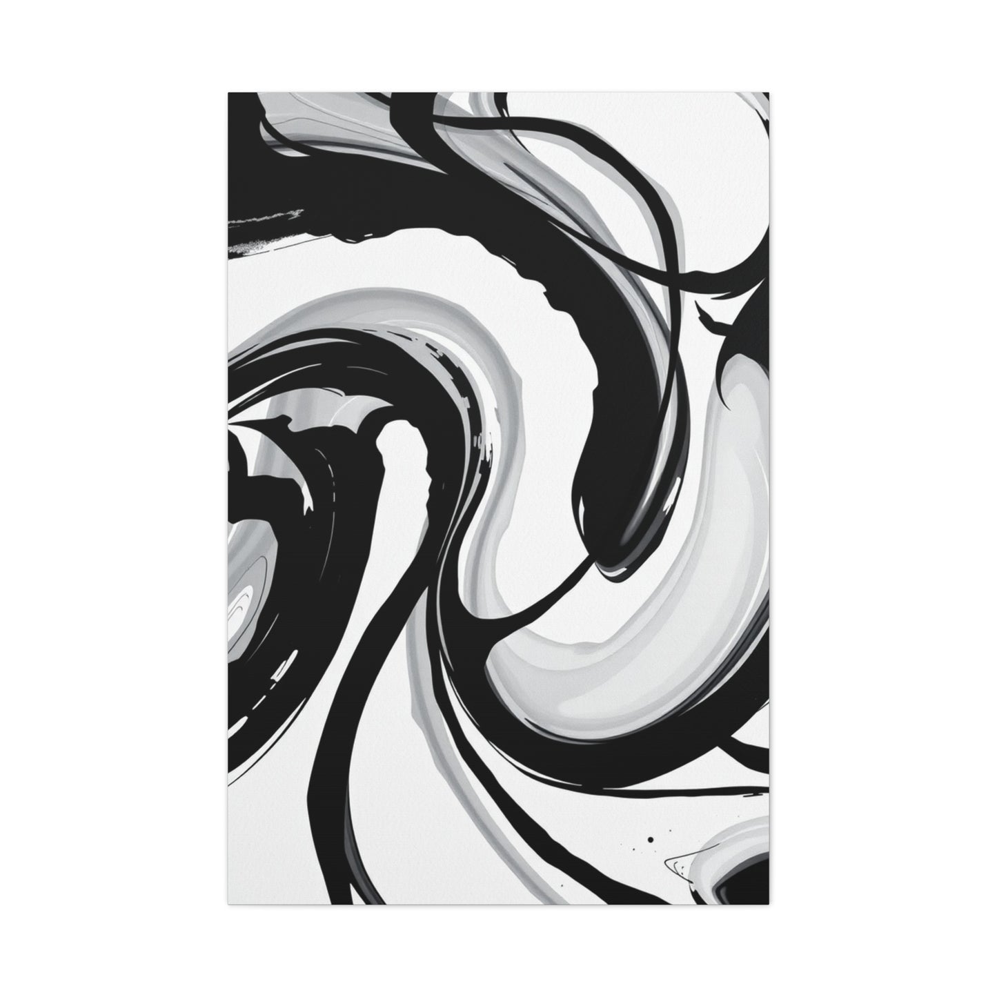 Black and White Abstract Art Refined Canvas Wall Art & Canvas Print