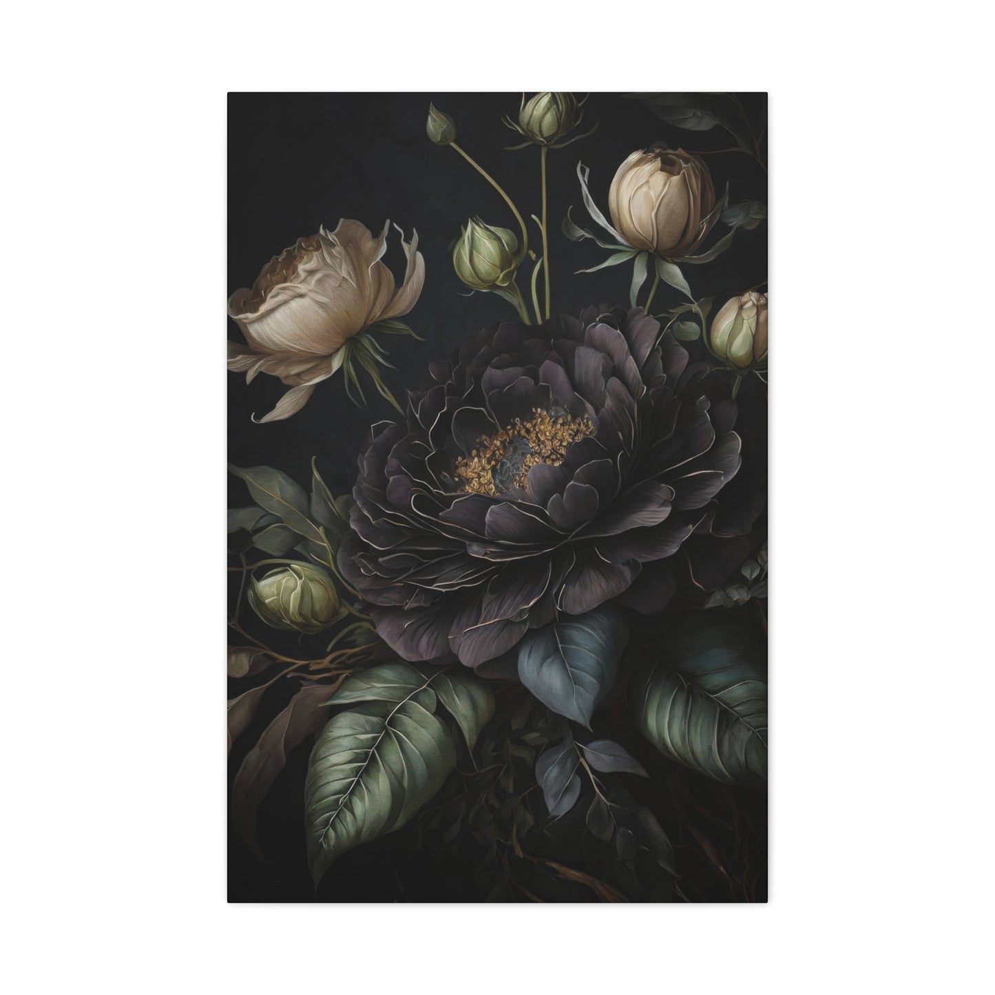 Flowers Dark Wall Art & Canvas Prints