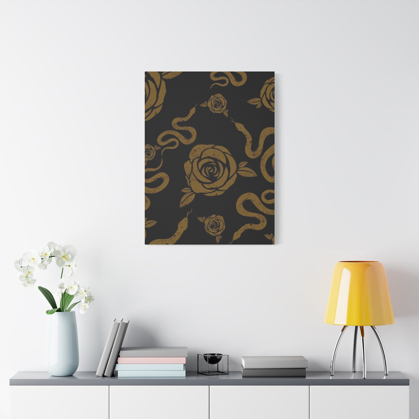 Snake And Rose Wall Art & Canvas Prints