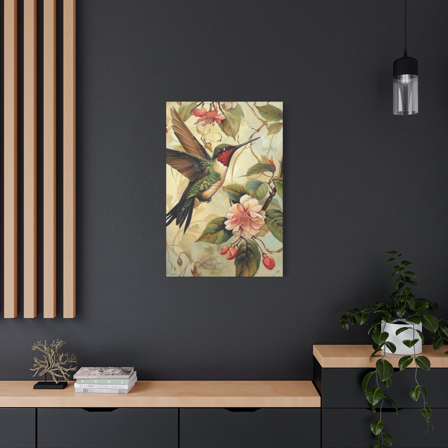 Beautiful Humming Bird Painting Wall Art & Canvas Prints