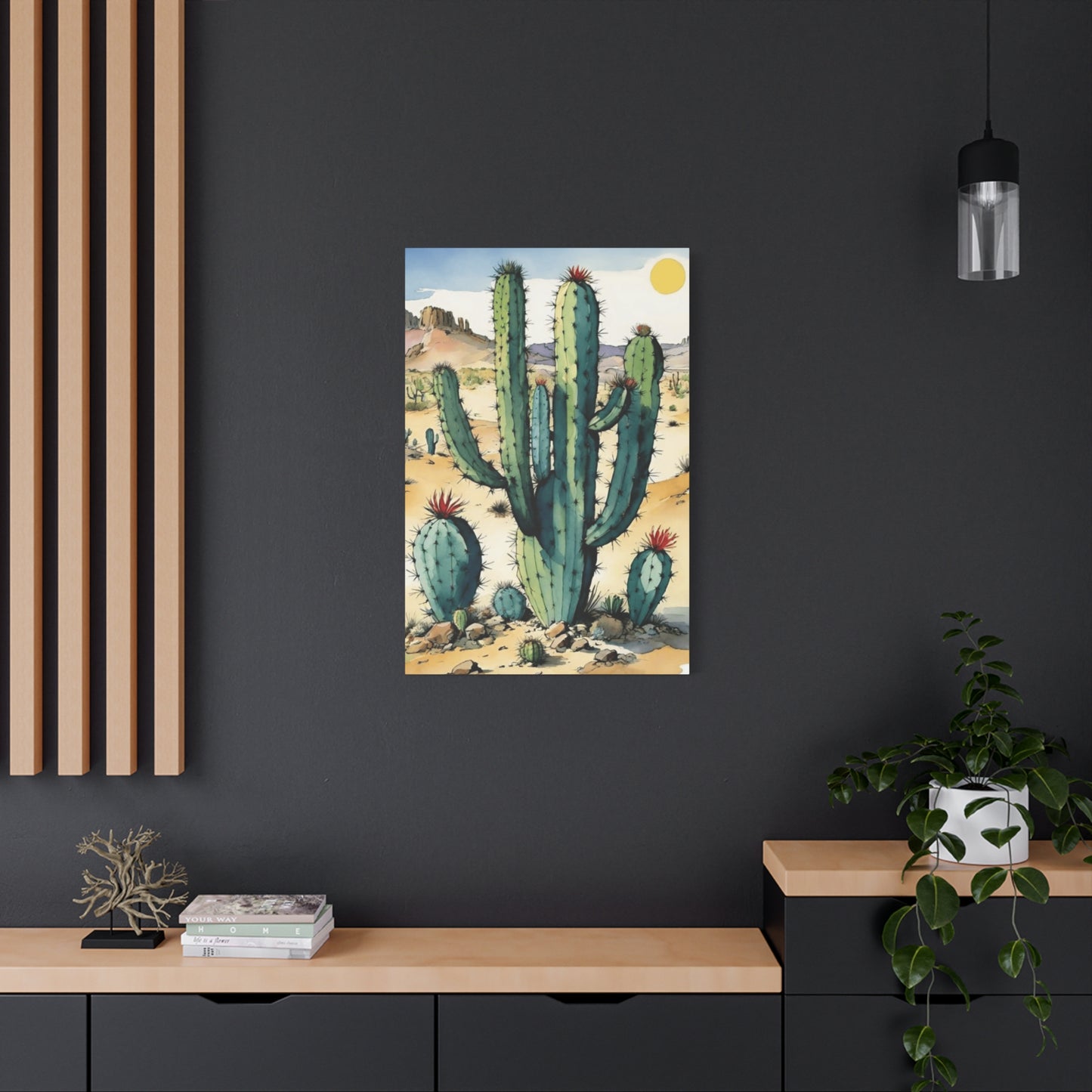 Large Cacti in Desert Wall Art & Canvas Prints