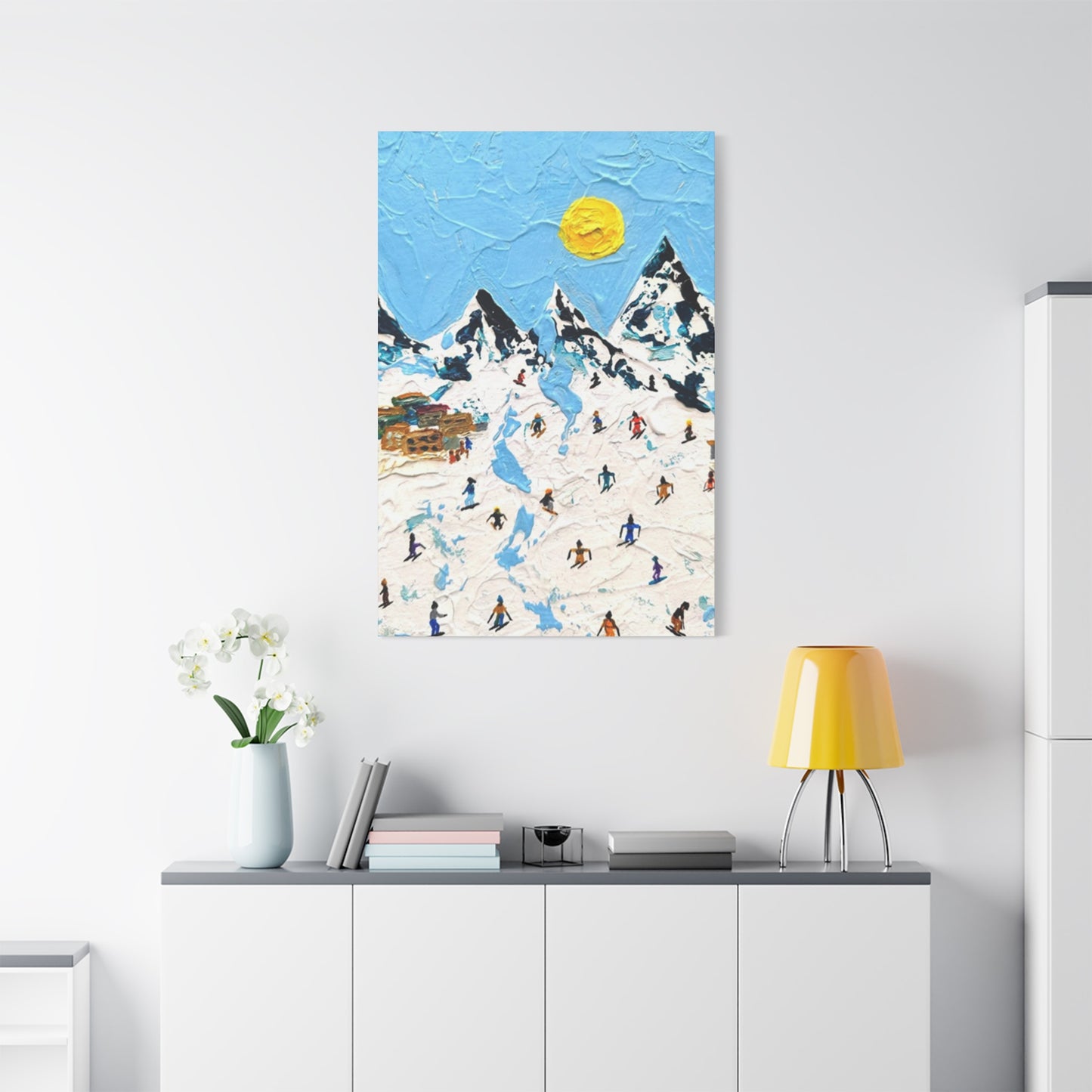 Skiing Mountain Art Wall Art & Canvas Prints