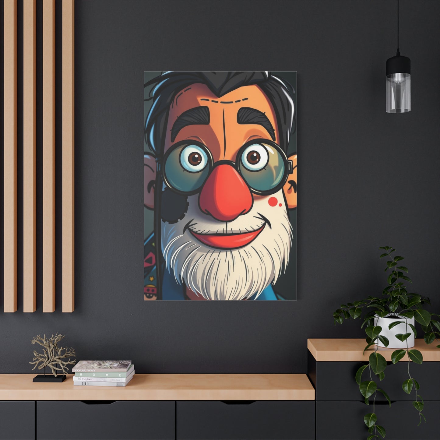 Posh Cartoon Ensemble Art Wall Art & Canvas Print