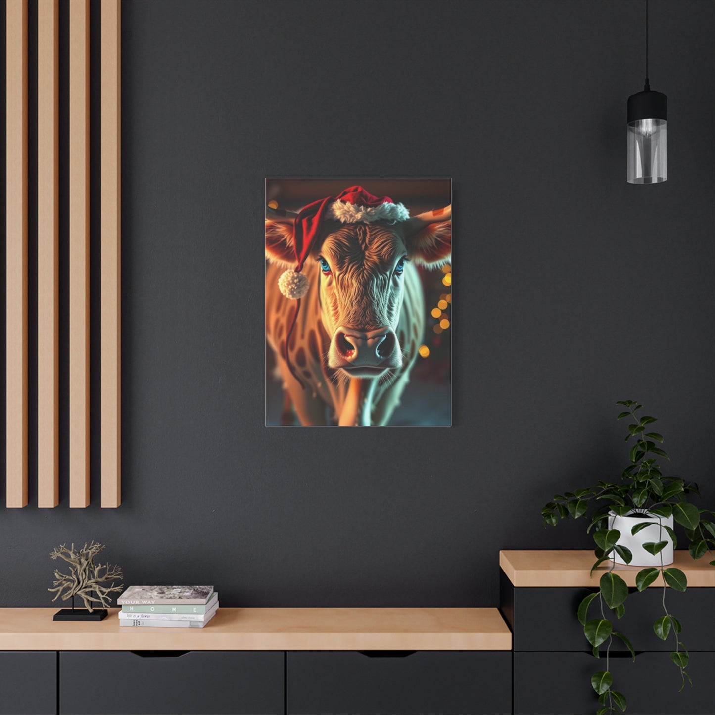 Festive Cattle Reverie Art wall art & canvas print
