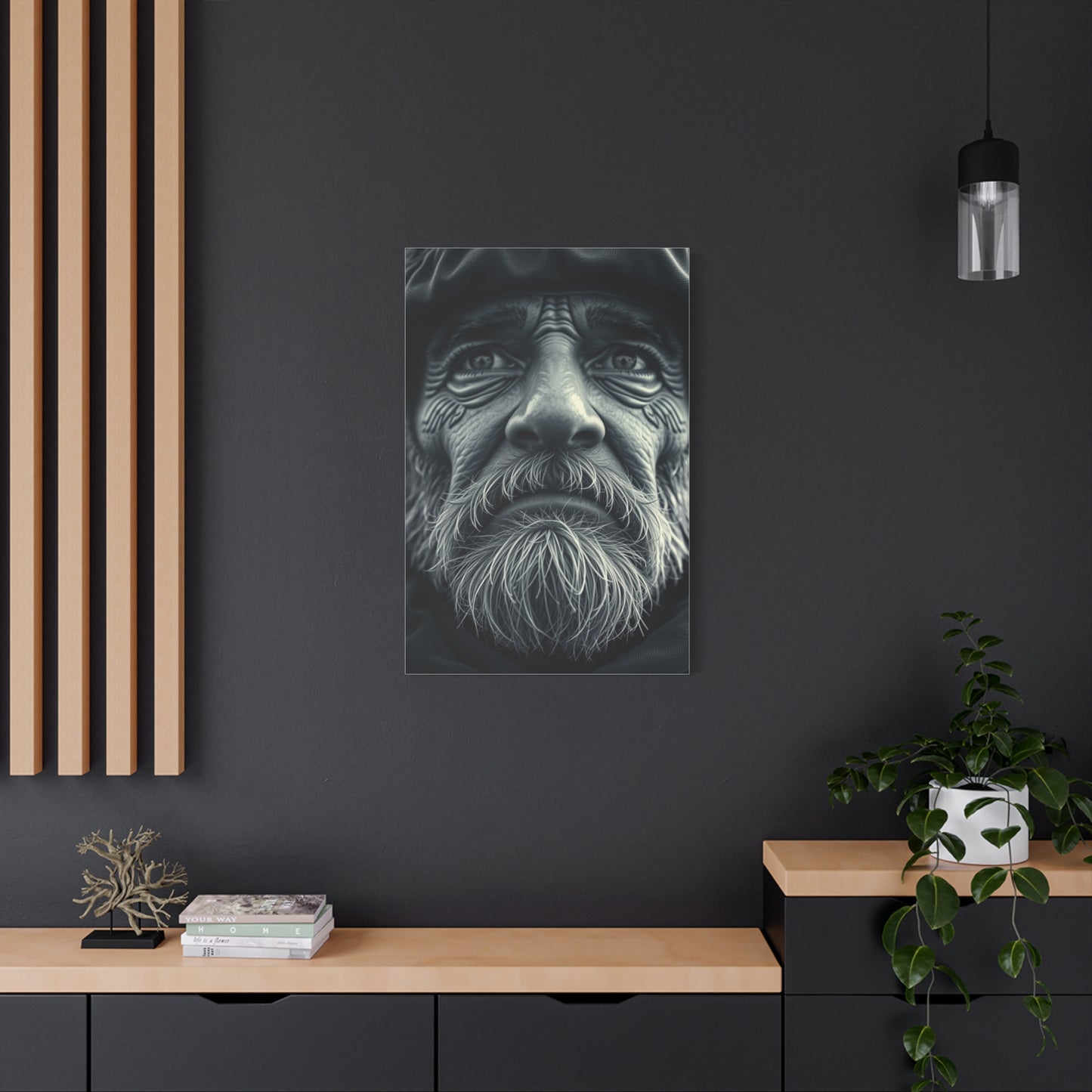 Grayscale Reverie Canvas Wall Art & Canvas Print