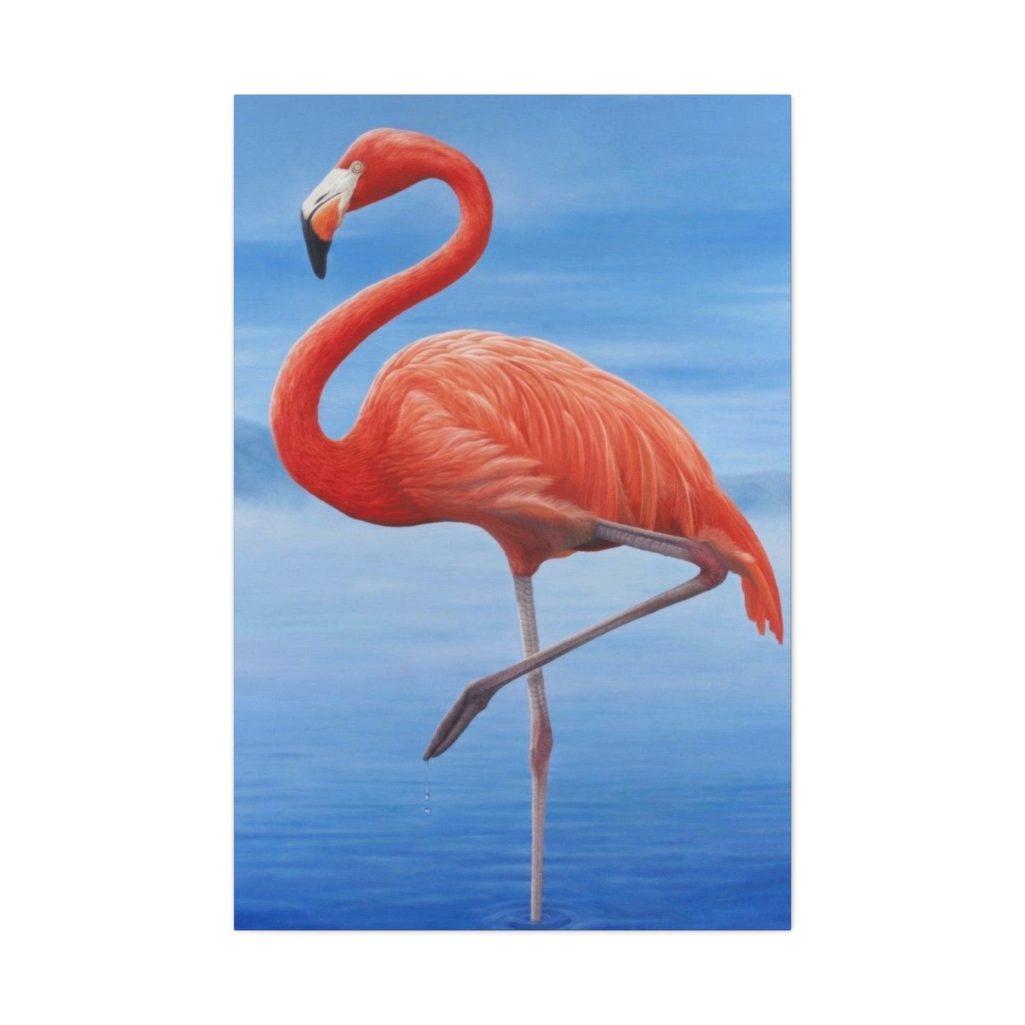 Flamingo Blue Water Wall Art & Canvas Prints