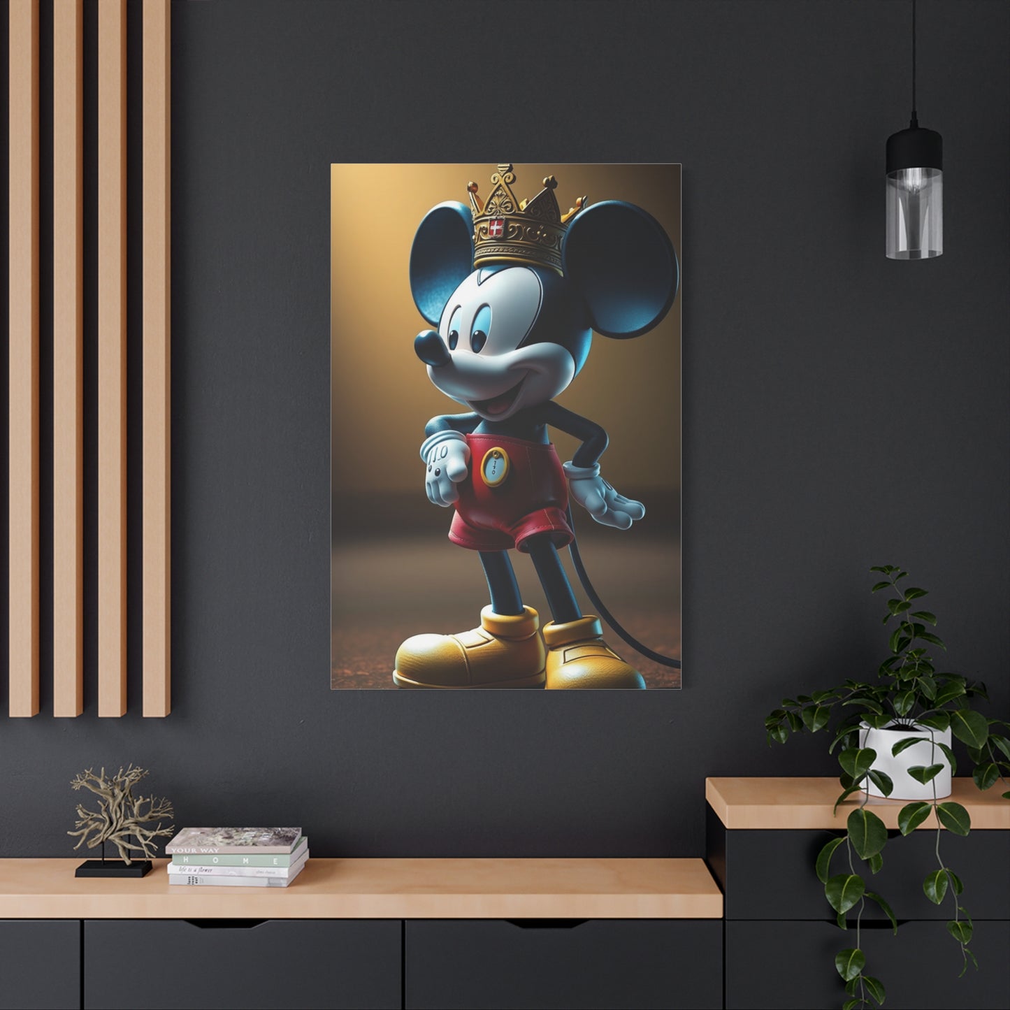 Regal Mickey Canvas Wall Art & Canvas Print